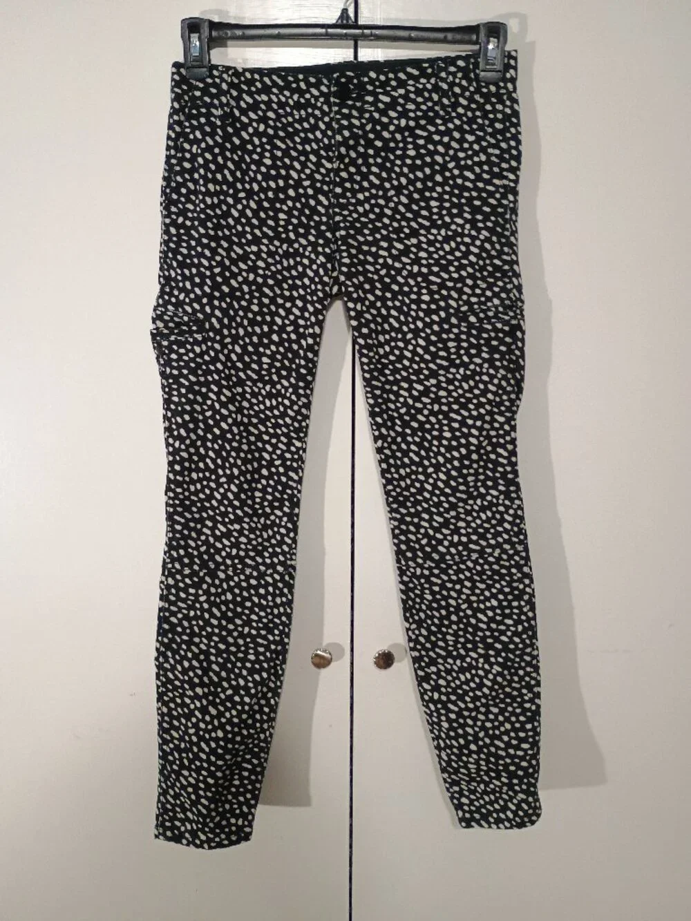 Tory Burch Dotted Pony Walker Cargo Skinny Pants Size: 27 / US 4